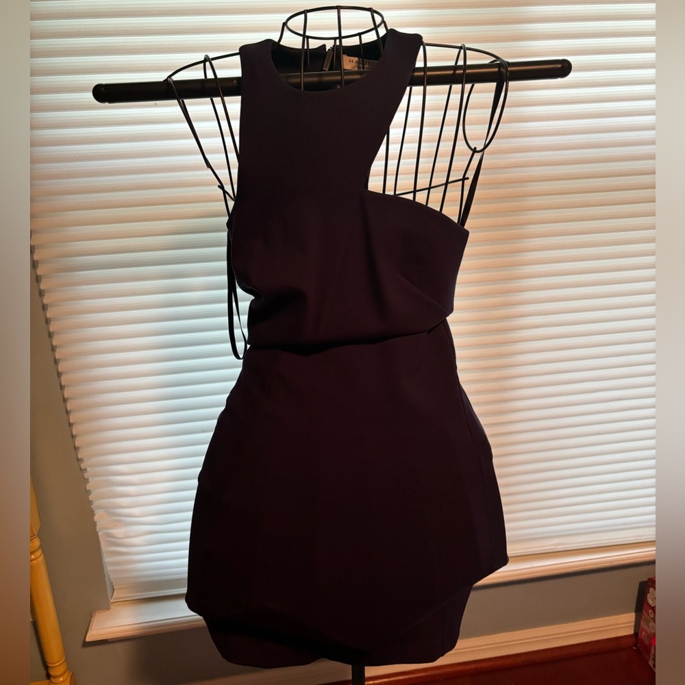 Halston Heritage Midnight Cutout Dress